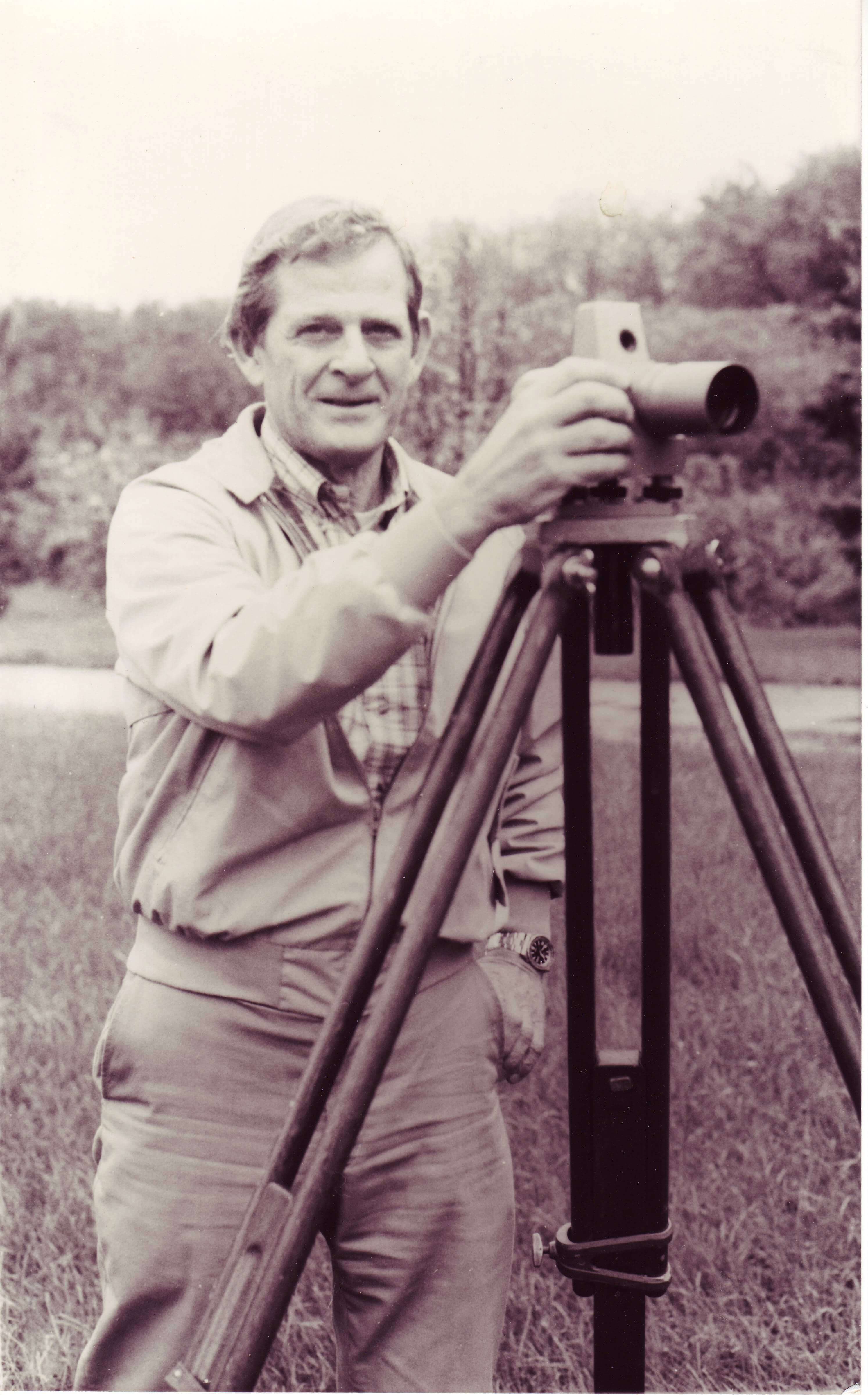 Jack Bleck surveying